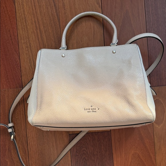 Kate Spade - Deep Beige Small Satchel Bag w/ Pouch | Current  Kate Spade Beige Satchel Bag